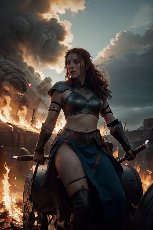 Warrior woman and her