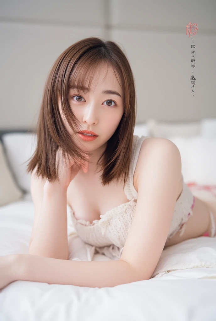 (NSFW,stick out butt、Nude),(double eyelids、Tear bags、Big, round eyes、Long eyelashes)