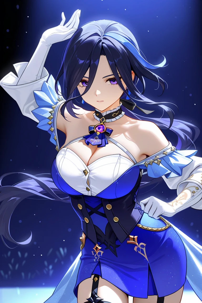 High resolution、beautiful dark blue eyes、1 girl、long hair、(Bear costume:1.3)、sleeping face up on the bed、cute anime illustration、perfect lighting、whole body、perfect anatomy