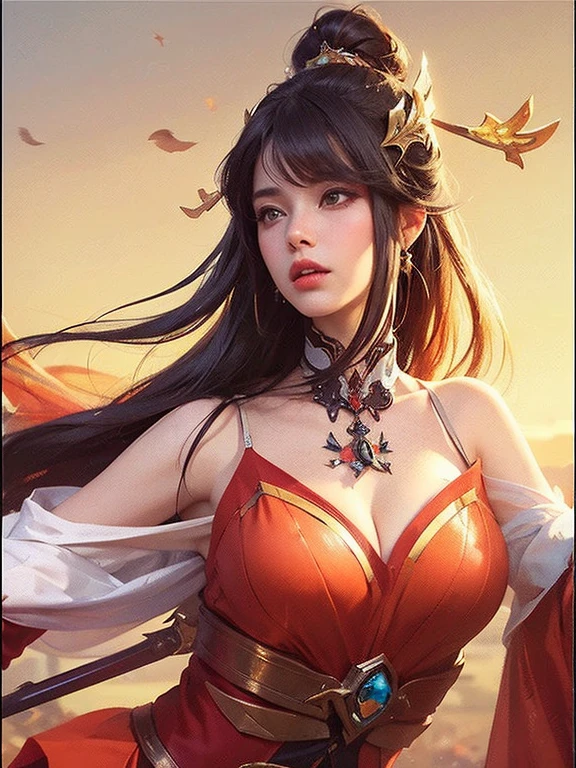 a close up of a 4 girls ,blonde hair , big booobs , shadowbringers cinematic, 4 k detail fantasy, a beautiful fantasy empress, game cg, xianxia fantasy, xianxia hero, 2. 5 d cgi anime fantasy artwork, cinematic goddess close shot, ruan jia and artgerm, wow 4 k detail fantasy, hyperdetailed fantasy character