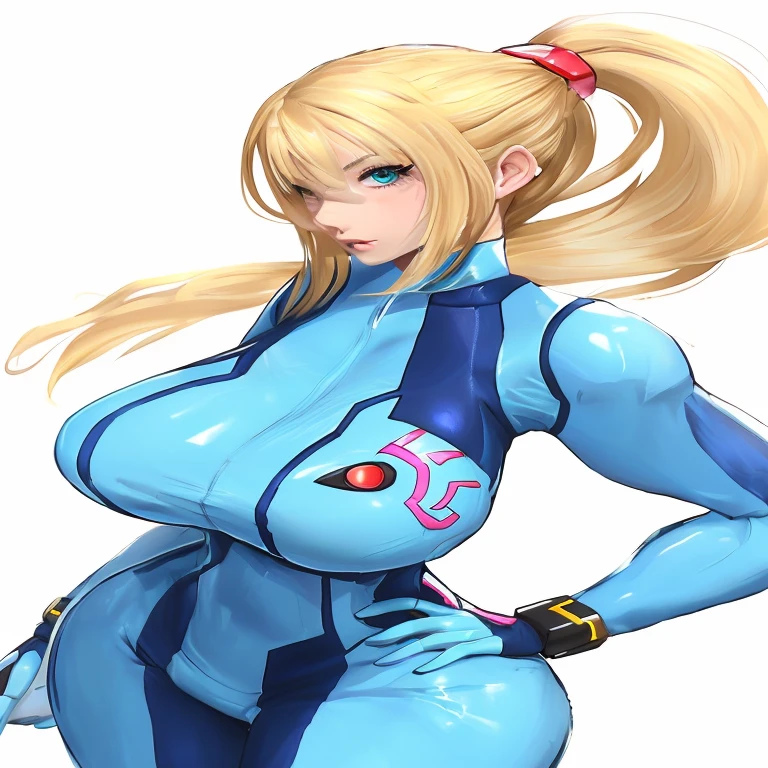 Blonde,Twin tails,Bodysuits,Big Breasts,Shiny skin,White background