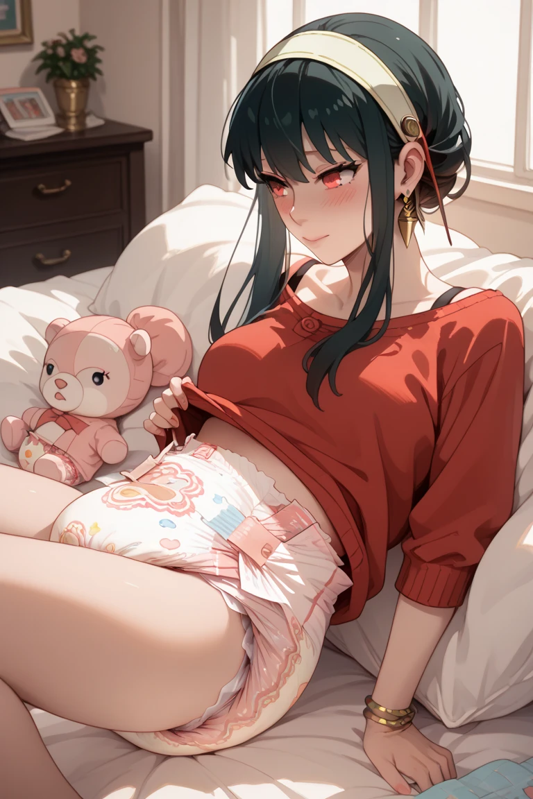 yor briar, diaper, exam, enema, big baby,