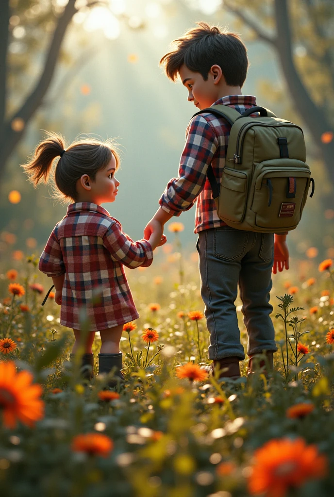 child and doctor man, plant a tree