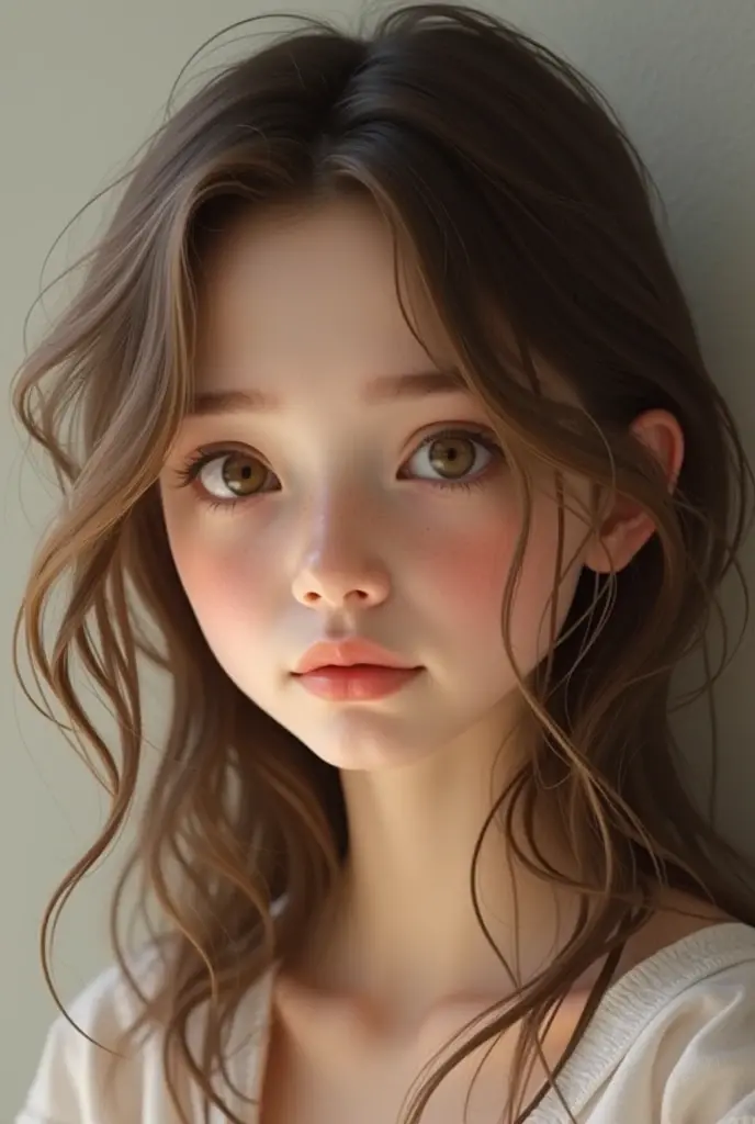 ((best quality), (masterpiece), (detailed)), A portrait of an adorable girl in the style of John White, showing realistic movement. The composition captures the confident demeanor and adventurous spirit. His subtle features are meticulously rendered, highlighting the intensity in his eyes and the determination in his face. The lighting accentuates the play of shadows and highlights, adding depth and dimension to the portrait. The background could depict a subtle landscape that hinted at the vast uncharted territories. The overall atmosphere is one of authenticity and meticulous attention to detail, reminiscent of John White's artistic style. The camera angle for this photo would be a slightly tilted three-quarter view, capturing the profile and emphasizing its strong presence.