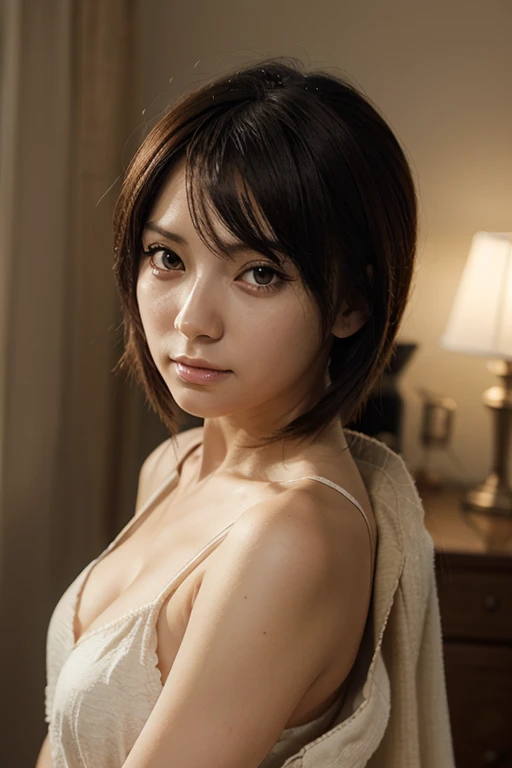 girl with short hair giving a blowjob 