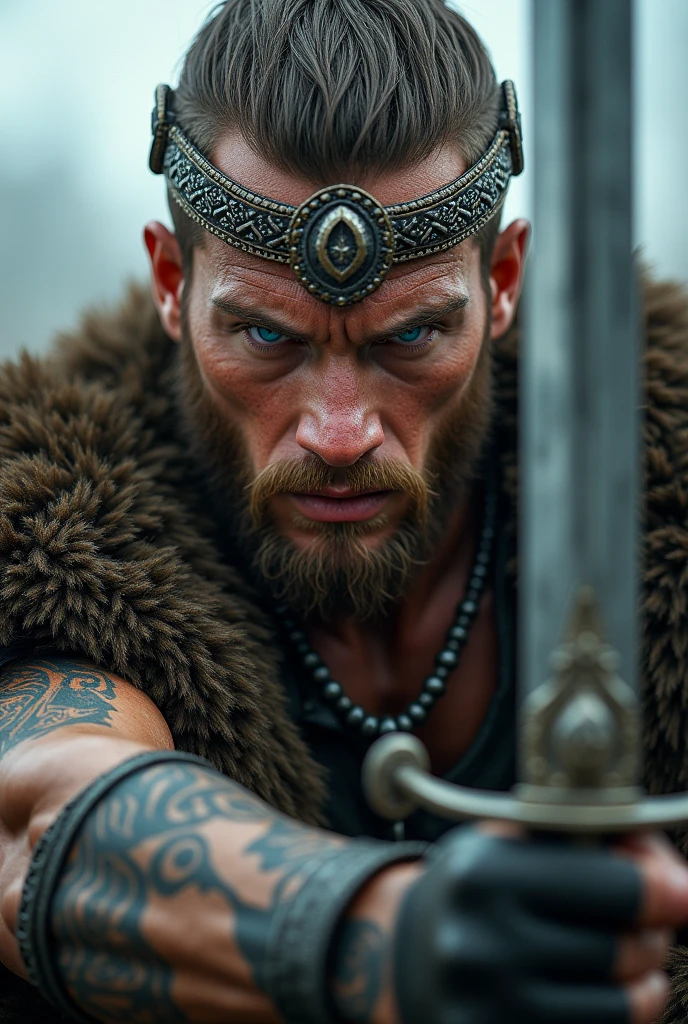 Prompt: (masterpiece)+, (extremely (realistic)+,a portrait of an extremely ugly Massive nazi-satanist post-apocalyptic raider punk. bad skin, dirty skin, scars and bruises, warpaint, dressed in a black leather jacket over bare chest and raider gear, makeshift outfit. Mad max. Raider. evil grin. Crazy stare. Front photo. Looking in camera. volumetrics dtx, Photorealistic, ultra detailed, Artstation trending, very very detailed, realistic shaded lighting, dynamic shadows, detailed Night riot streets background, upper body, professional photograph of a detailed skin, sharp focus, dramatic, award winning, cinematic lighting, octane render, unreal engine, volumetrics dtx, Photorealistic, ultra detailed, Artstation trending, very very detailed, hyperrealistic, fine details, realistic shaded lighting, dynamic shadows, Night riot streets background, add_detail:1, skin pores and wrinkles, details.,More Reasonable Details