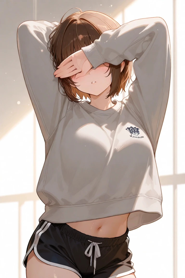 1 girlGirl love live Watanabe You gym uniform bulge buruma  open spread 