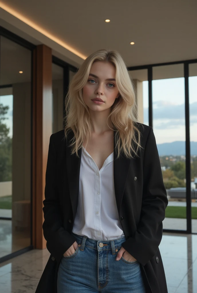 blonde with clothes beatiful