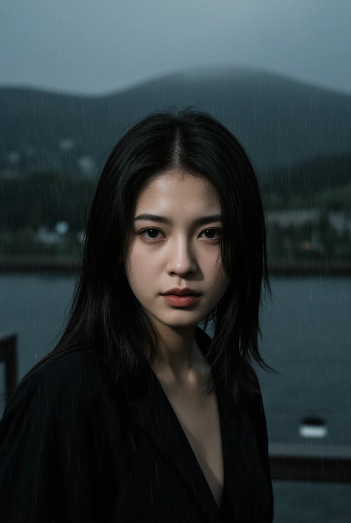 RAW photo, face portrait photo of a 25 years old shy japanese woman, cute face, cloaked in fashionable purple garment, funny, hard shadows, cinematic shot, (wet hair), (cum on face:1.2), <lora:facial_cumsluts:1.2> <lora:epiNoiseoffset_v2:1>