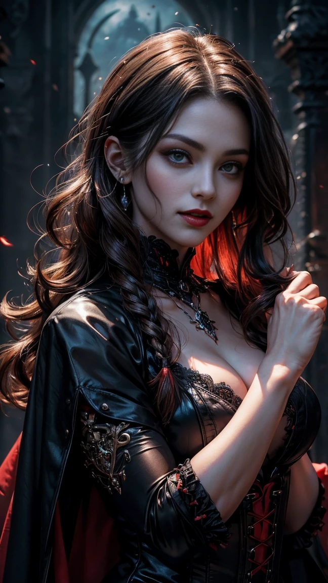 (32k:1.5, Highest quality, masterpiece, Ultra-high resolution), Perfect dynamic composition, Professional camera work:1.6, Very detailedな肌と顔の質感:1.3, Mysterious portrait:1.3, Very accurate, Very detailed, One Girl, ((Night view from the rooftop, The moonlight at night illuminates my body)), (Black Satin Nightgown:0.5), Incredibly slim body, Fair skin, Very beautiful face, Expressions of sadness, (Big eyes that exude beautiful eroticism:0.9, A dreamy look:1.0, I love you with all my heart:0.8, Please open your mouth a little, lipstick, Feel the beautiful eroticism:0.7), (Wet dark brown medium length hair), Candles, The chest is medium, Earrings, necklace, bracelet, Tilt, get up, ((attractive, Hair blowing in the wind))