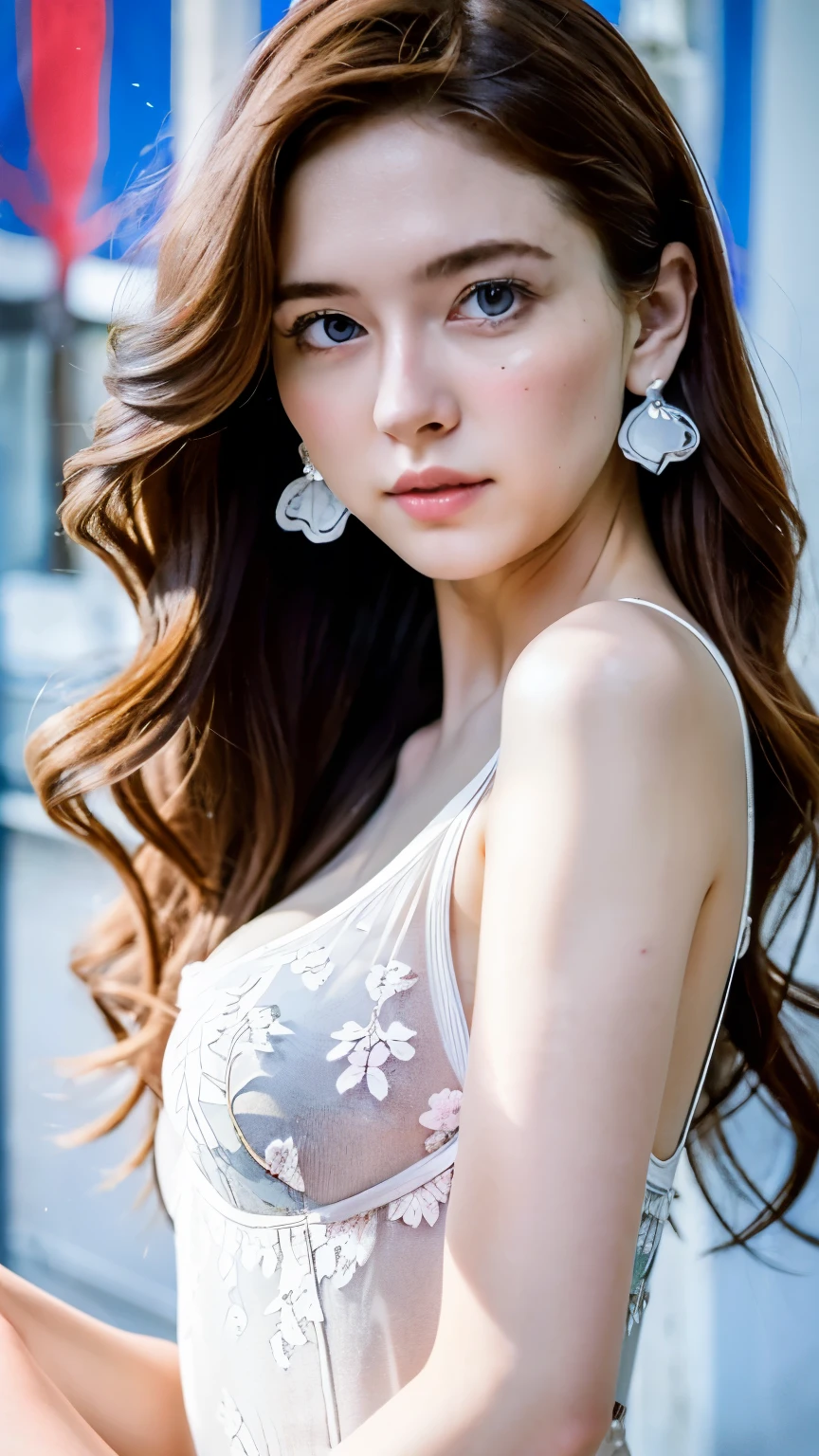 Ants, One Girl, Portraiture, alone, 9 Back, Flower Field, Floral, (White smoke:1.3) (Realistic:1.4), Tangled, Mandala, Intertwined, Official Art, unity 8k wallpaper, Ultra-detailed, beautifully、aesthetic, Tabletop, highest quality, (Dynamic Angle:1.4), Glowing Skin, (Floating colorful sparkles:1) The most beautiful form of chaos, elegant, Brutalist design, Bright colors, Romanticism Depth of Field