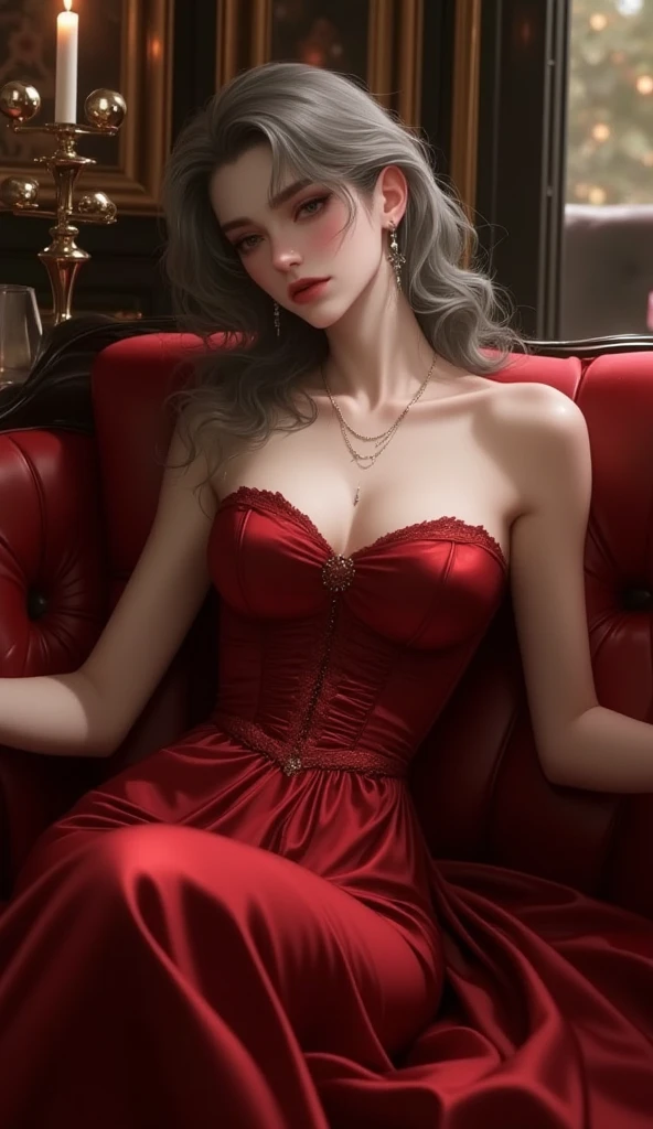 ultra realistic 8k cg, flawless, clean, masterpiece, professional artwork, famous artwork, cinematic lighting, cinematic bloom, perfect face, beautiful face, fantasy, dreamlike, unreal engine 5, science fiction, lace, lace trim, lace-trimmed legwear, luxury, jewelry, diamond, gold, pearl, gem, sapphire, ruby, emerald, intricate detail, delicate pattern, charming, alluring, seductive, erotic, enchanting, hair ornament, necklace, earrings, bracelet, armlet,autumn.
((,1girl, pov,best quality,)) ,((((,1girl, solo, huge fake breasts:1.5, red goddess dress, half body, looking at viewer, standing))))