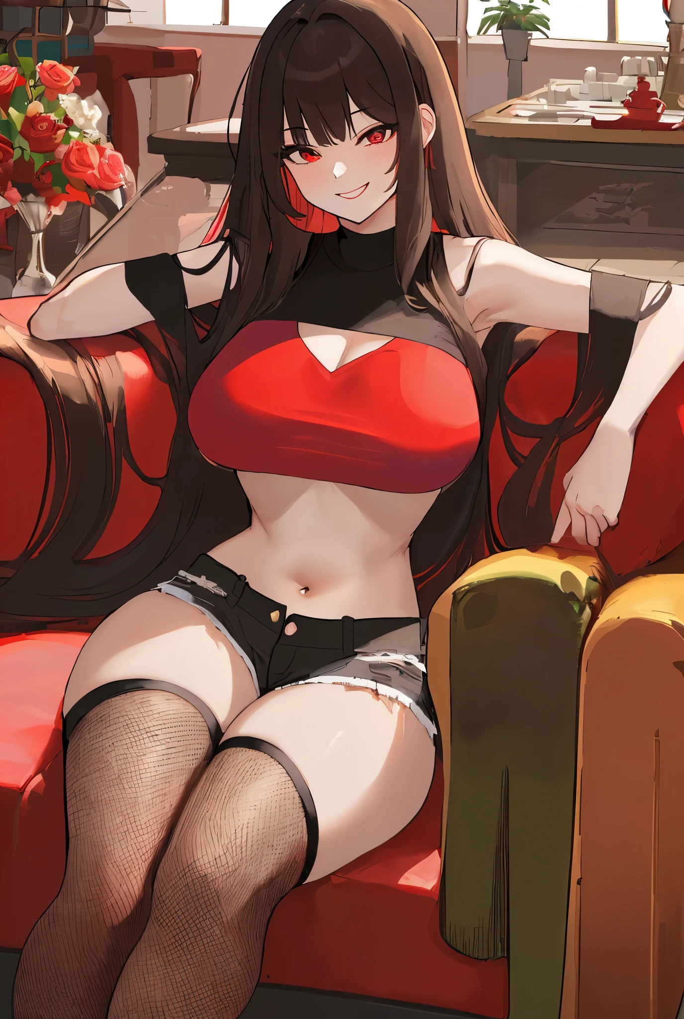 Strip Club Woman、Strip Club Light、(Wearing a bunny costume:1.3)、red outfit、
Good Hand、4K、hight resolution、​masterpiece、top-quality、headw:1.3、((Hasselblad photo))、Fine skin、Sharp Focus、(lighting like a movie)、Soft lighting、dynamic ungle、[:(详细的脸:1.2):0.2]、Colossal tits、(((Sit on the sofa with your legs open、Bend your knees and open your legs、Show your crotch open)))