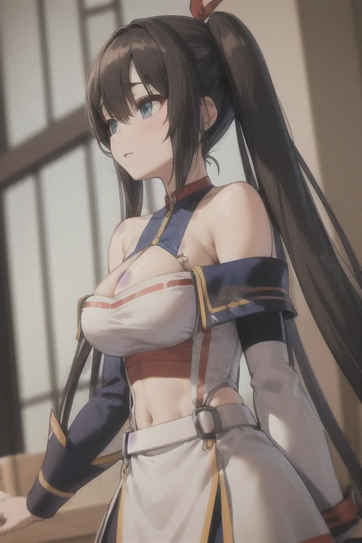A flat bust girl, bandage costume, mummy, no clothes
