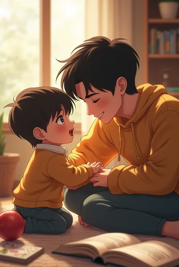 Taehyung as a babysitter for a boy