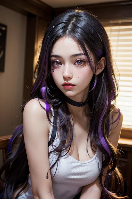 office uniform, Great lighting, Cinema Lighting, (Bustling Korean Town),
((SFW)), (highest quality, masterpiece:1.4), Absurd, Ultra-high-definition CG, 8k, High resolution, Beautiful Face, Detailed face, One girl, alone ,Braiding, Toned Up, Shiny skin, Tilt your head, still, bloom, Particles of light, Depth of written boundary,((Very short dreadlocks)),((Rainbow Color Hair))