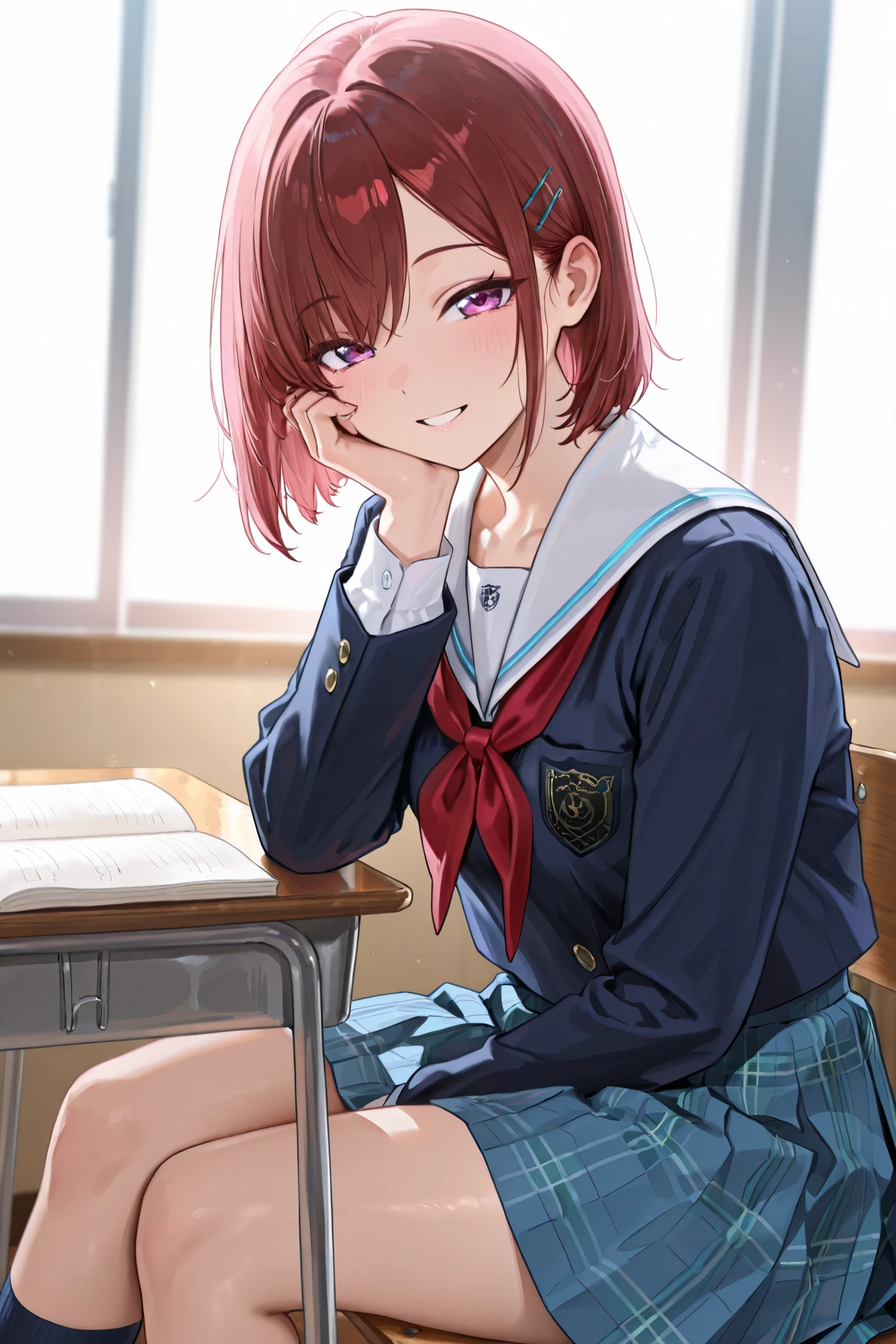 Masterpiece, Best Quality, Beautiful Girl, School Uniform,