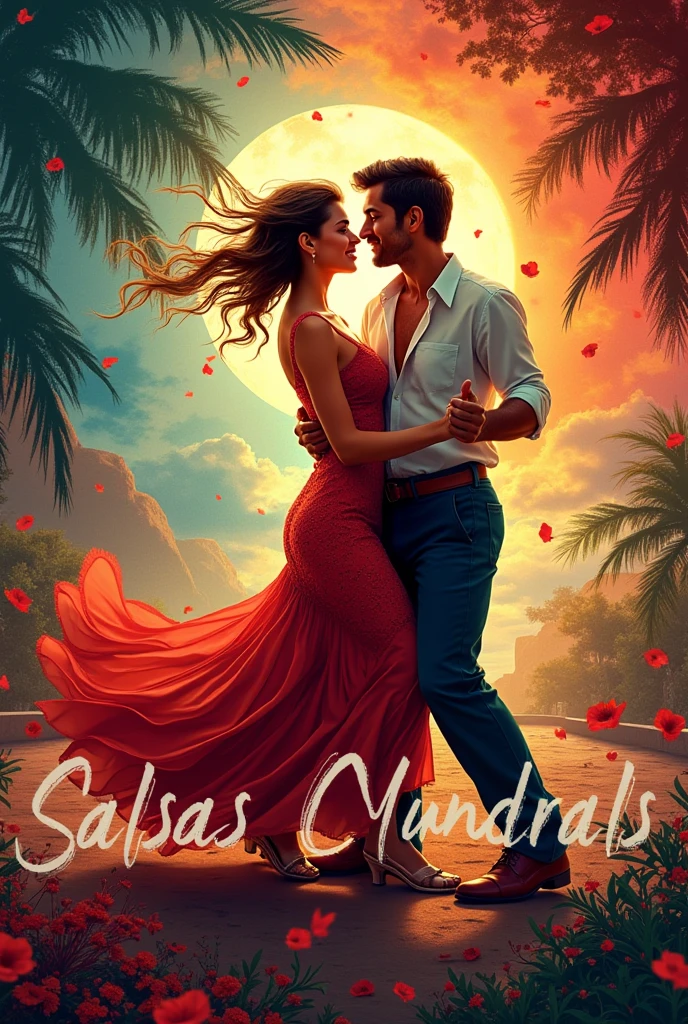 Create a logo for a salsa academy, seventies style that has the name "Salsa con Groove"