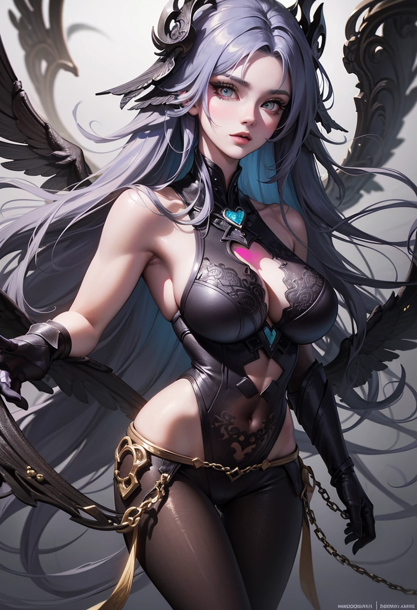 1 girl with dark blue hair, thick hair with a pointed bang extending between his eyes, cold blue eyes, wearing a classy black japanese , icy magic effects