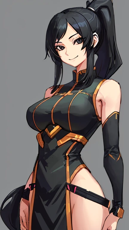 (masterpiece:1.4),(best quality:1.4), soft lighting, cinematic bloom, beautiful face, beautiful eyes, cowboy shot,
Annerose, 1girl, solo, female mature, black hair, long hair, yellow eyes, large breasts, bodysuit, higheels, shiny clothes, skin tight, hair intakes, covered breasts, sideboob, glowing eyes, add_detail:1