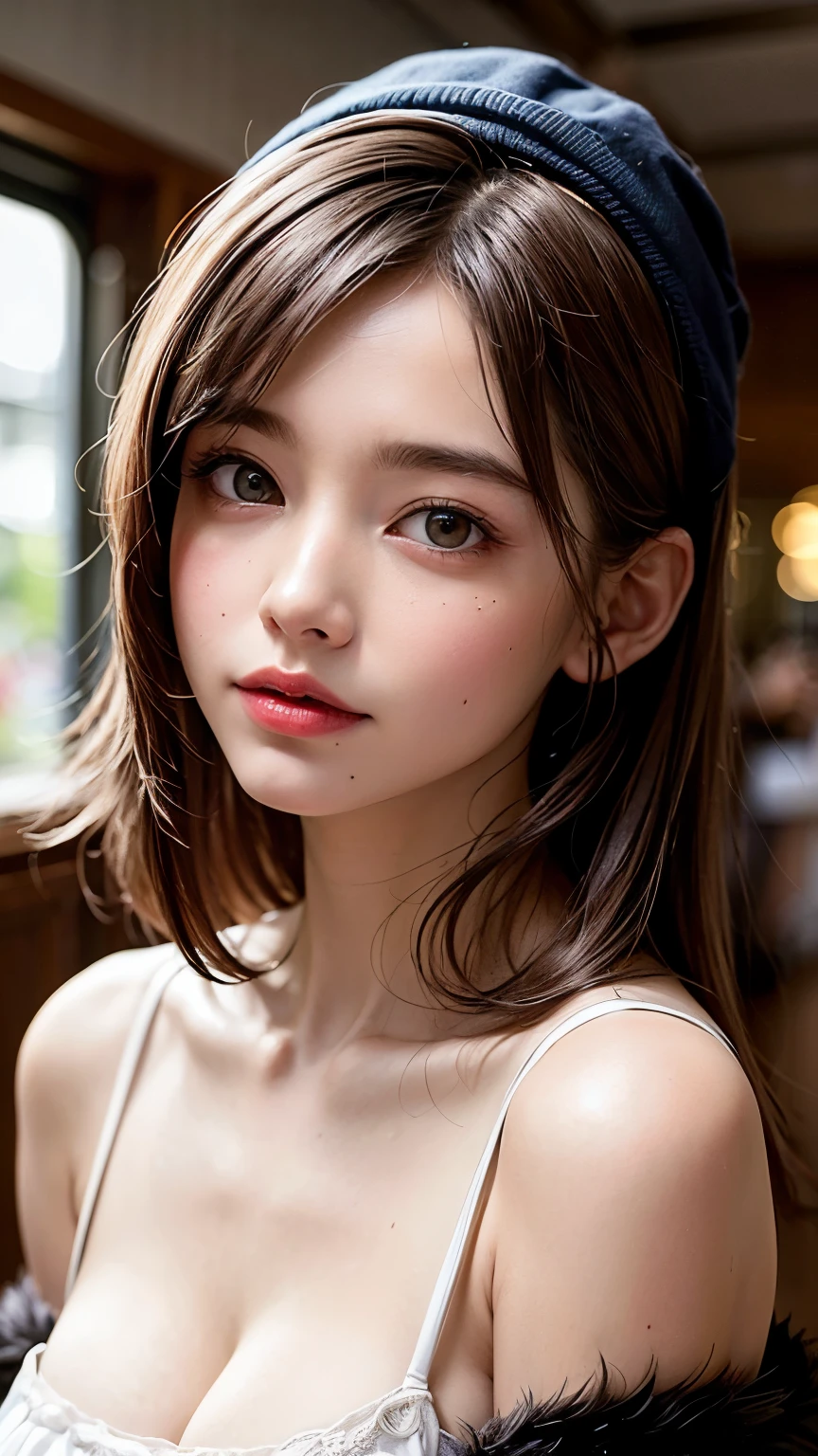 masterpiece, Highest quality, Very detailed, CG illustration, High resolution, Better lighting, Best Shadow, Very delicate and beautiful, Proper shading, High resolution, 8K, Ray Tracing, Very detailedで鮮明な背景, Perfect lighting, Anime Style, game「Magic Swordsman」Inspired by: House of Ruby (Tengu, Winged Mountain God, Aggressive, Red and white colors), strength, Punk Samurai, alone, 1 female, Black Hair, Red eyes, Adult, Off the shoulder、Lace fabric 1.5、See-through 1.2、(((Intermediate Photo 1.5)))