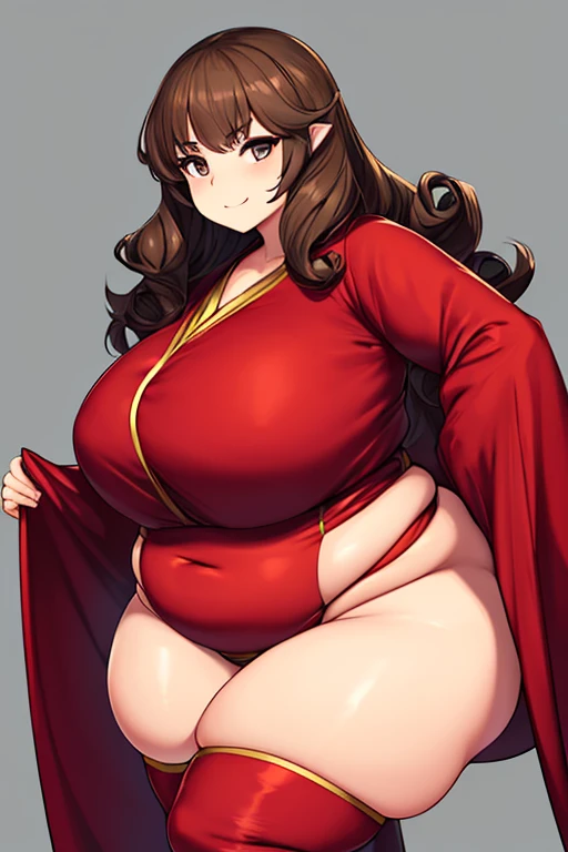 (masterpiece, best quality, highly detailed), 1girls, big belly, huge belly, art by kipteitei, round belly, chubby, curvy, belly grab, enormous belly, fat belly, thicc, bigger belly, really big belly, jiggly belly, glasses, japanese traditional clothes, tight breasts, ((long legs, tall)), high heels, smug face, ((full body)), (dominant)