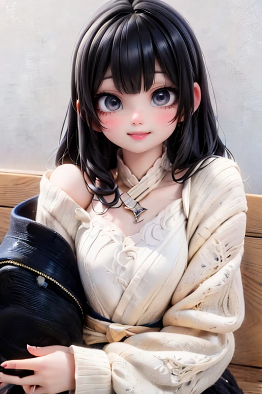 (Close-up of the painting style,Ultra HD 8K,Masterpiece grade CG wallpaper),Cinematic lighting,cute girly,Delicate and beautiful face,Dreamy pupils,Wearing a small floral short summerdresound waist,hijabi,Bust poem,Sit,Cloudy background,the trees,florals,summer,Chinese style buildings, cleavage