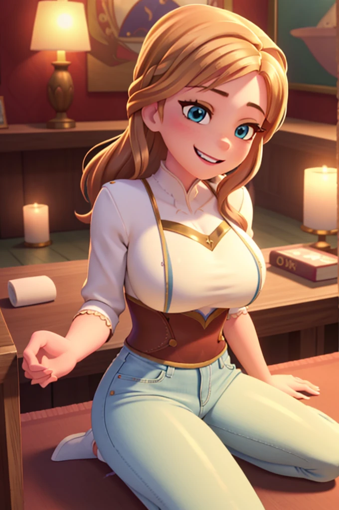 masterpiece, best quality, highly detailed, 1girl, solo, twintails, off-shoulder sweater, choker, large glasses, gold locket, jacket, hairband, looking at viewer, smile, blush, Wide Smile, Eyes Detailed & Wide, sexy Pose. Ultra HD, Rococo-Inspired Fantasy Art With Intricate Details. Cute, Charming Expression, Alluring-Gaze, looking at viewer Beautiful Eyes, An-Ideal-Figure. Large Youthful Well-Shaped-Breasts, Massive-Round-Bosom, Décolletage. slim waist, fit body, full lipsWarm lights , woman in a dreamy forest at night, with fluffy hair, delicate face, realistic, real, slim, large aperture, sexy shots, attractive poses,Stunnin gly beautiful merge of Scarlett Johanson. Alison Brie, Selena Gomez. symmetrical face, photorealistic, photography, path tracing, specular lighting, volumetric face light, path traced hairmaximum quality{(masutepiece) (8K High Resolution) (top-quality) In the style of breath of the wild.