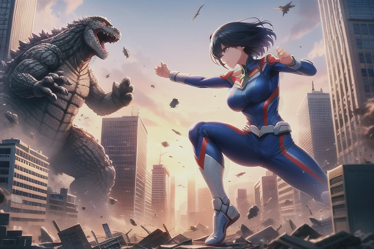 Inspectre Rikka Monster Masterpiece,best quality,highly detailed,1girl and monsters,takarada ...