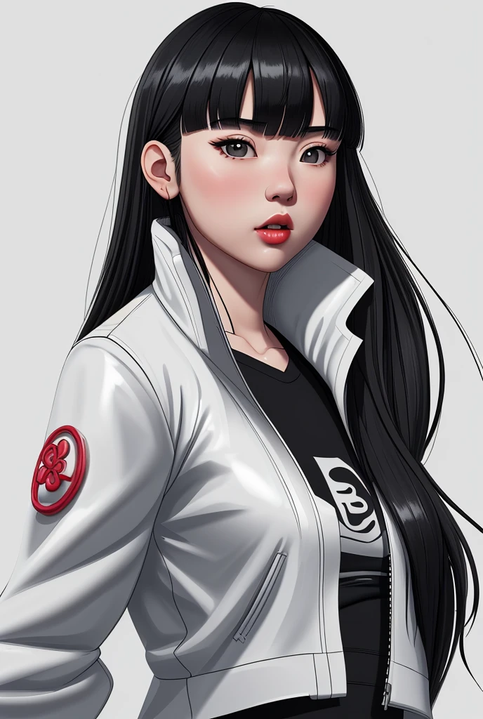 Design the front silhouette of the jersey，Panda with three steel forks in hand，Flat paper cut painting，Only red and white colors are required