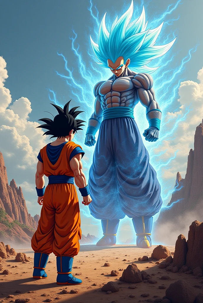 Ultra instinct goku fighting Benson from regular show