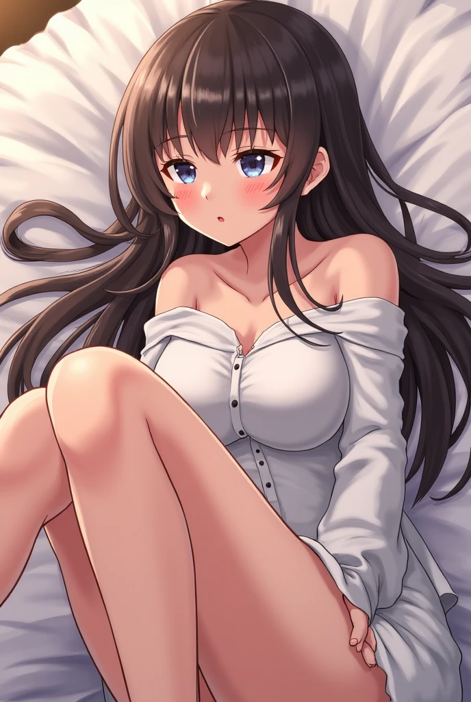 girl、Your clothes are torn、Flat chest、Nipples、Small breasts、blush、Are crying
