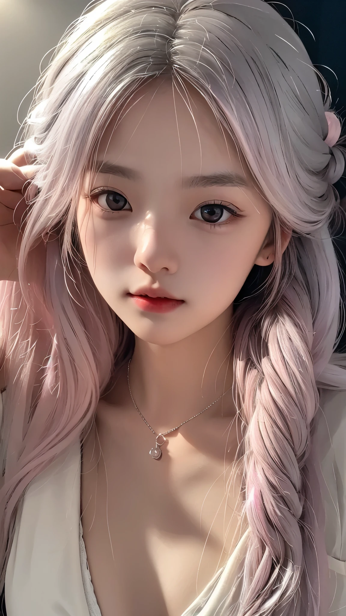 a cute little girl,pink lips,wearing a bright white shirt,in the style of soft color palette
aurorapunk,an anime illustration of her
face,animated gifs,hand-drawn
animation,charming sketches,smooth and
shiny,hazy romanticism,superflat style,white
background--ar 1:1--niji 5--style expressive --s 50