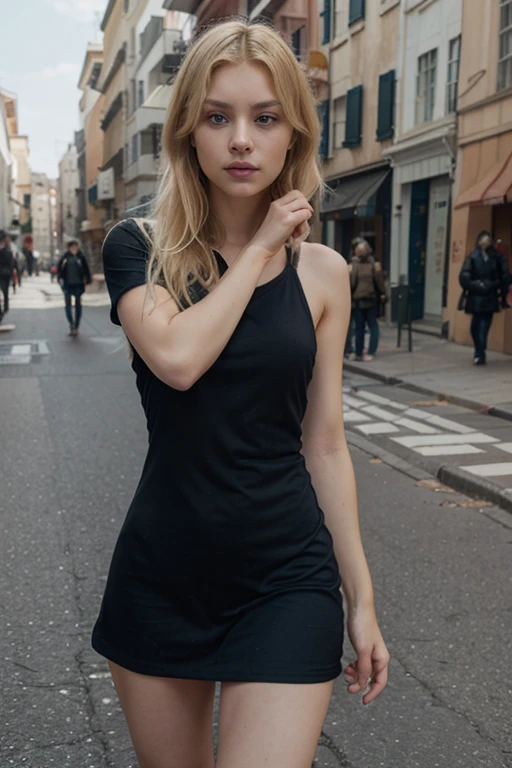 a close up of a woman in a black dress on a street, beautiful blonde girl, beautiful blonde woman, blonde woman, a gorgeous blonde, blonde goddess, attractive woman, photo of a beautiful woman, beautiful female model, beautiful model girl, blonde swedish woman, attractive girl, she is wearing a black tank top, blonde women, beautiful model, blonde, blonde girlHighly detailed, photorealistic, 8K resolution, 60 frames per second, ultra-realistic textures, accurate lighting, realistic physics, detailed character models, intricate environments
Cinematic quality, movie-like visuals, detailed special effects, realistic animations, smooth motion, high-quality sound design
Real-world accuracy, precise details, authentic environments, lifelike characters, realistic dialogue, engaging storyline