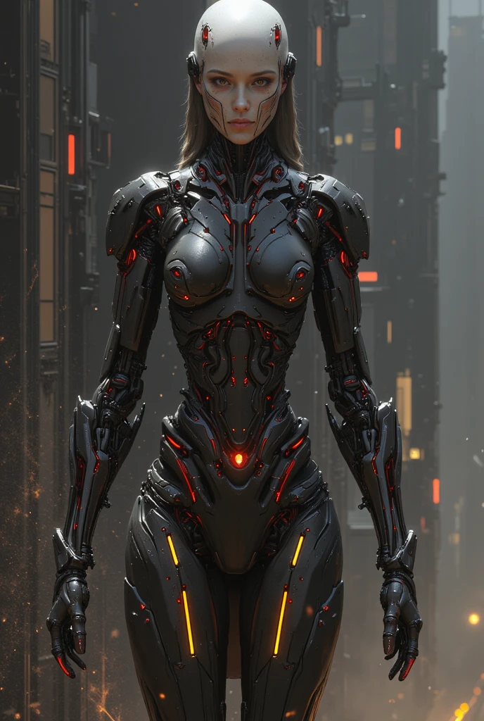 robot,anatomically perfect woman,carbon fiber,tactical, black metal, wiring,glowing eyes,artificial muscle,exposed machinery,LED lights,<lora:GR-NAI-128-64:0.9>