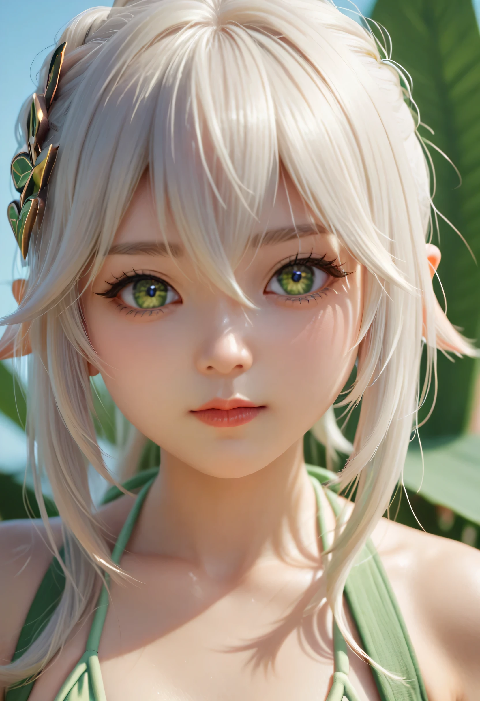 score_9, score_8_up, score_7_up,source_anime, high res image,masterpiece,best quality,girl,cute face,clear skin,nahida_genshin,bust up,bikini,close up,