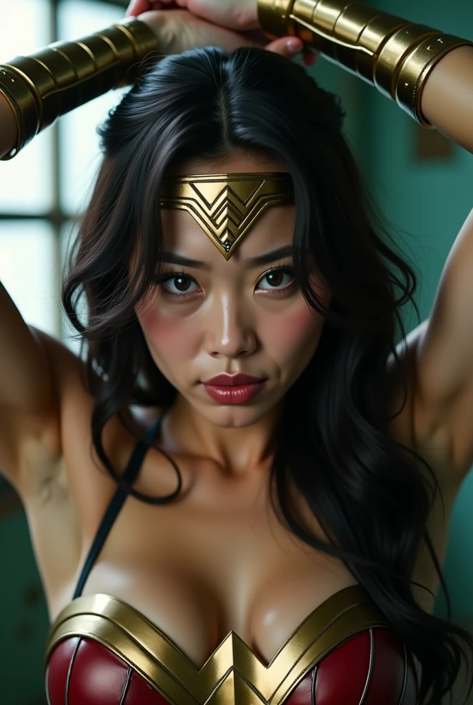 私はWonder Womanです、完璧なWonder Womanの衣装,押しDefeated,Defeated,A man mounts me,Face grabbed、Hug from the front,Hugged,Being strangled,You can hold it,Men lick my face with their tongues,The guys lick my head with their tongues,Men lick my hair with their tongues,My body is licked by men,sleeping face,Close ~ eyes,Open your mouth,Tired face,Face of Suffering,Being slapped in the face,Getting punched in the face,Fighting with men,Fight with the men,Surrounded by men,,Caught between the men,Being held back by men,Entanglement with males, Attacked by men,Brown Hair, masterpiece、beautiful girl、fine 目、puffy eyes、highest quality, 超High resolution, (reality: 1.4), Cinema Lighting,so beautiful、Beautiful Skin、(超reality的な)、(High resolution)、(8k)、(Very detailed)、(beautiful and fine 目)、(Very detailed)、 Detailed face、Diagonal bangle hair、Brown Hair、20-year-old、Wonder Womanのコスプレ,Wonder Woman