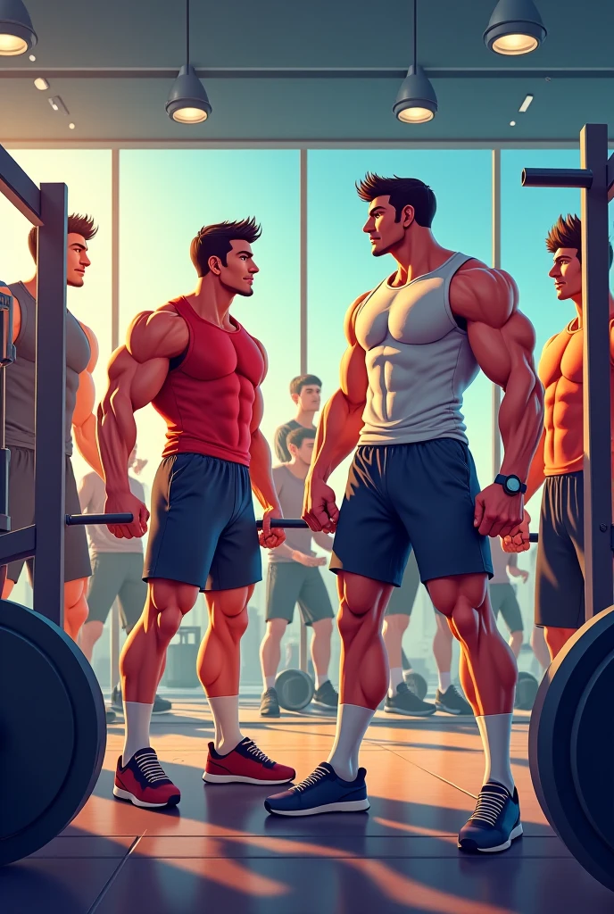 NSFW, high quality, hunk and handsome mature man, Stephen AMELL naked and horny, , showing his muscles and cock , in a gym doing dumbbells