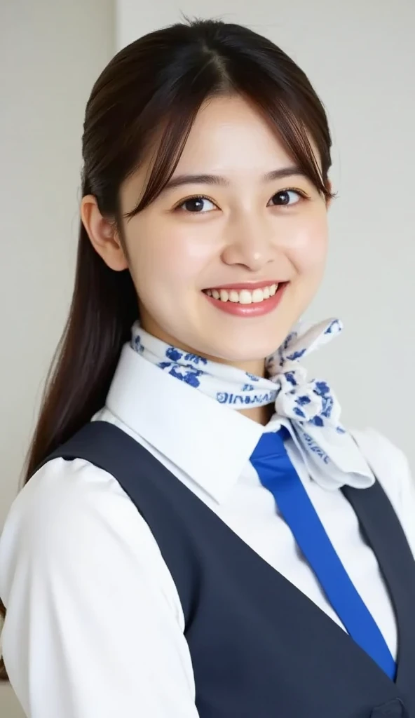 (A beautiful Japanese office lady, age 28, wearing formal White shirt with buttons & grey mini-skirt, standing under midnight sky, thoughtful expressions, kind smile, dimpled chins, cute snaggle-tooth, short bob hair ponytail, symmetrical face, realistic detailed face, beautiful detailed eyes, perfect body proportions, ample round bosoms, photorealistic, hyper-realism, high contrast, ultra HD, realistic skin textures, top image quality, top-quality, super high resolution, fine details, very meticulously, masterpiece, head to knees, High Angle Shot, bokeh background)