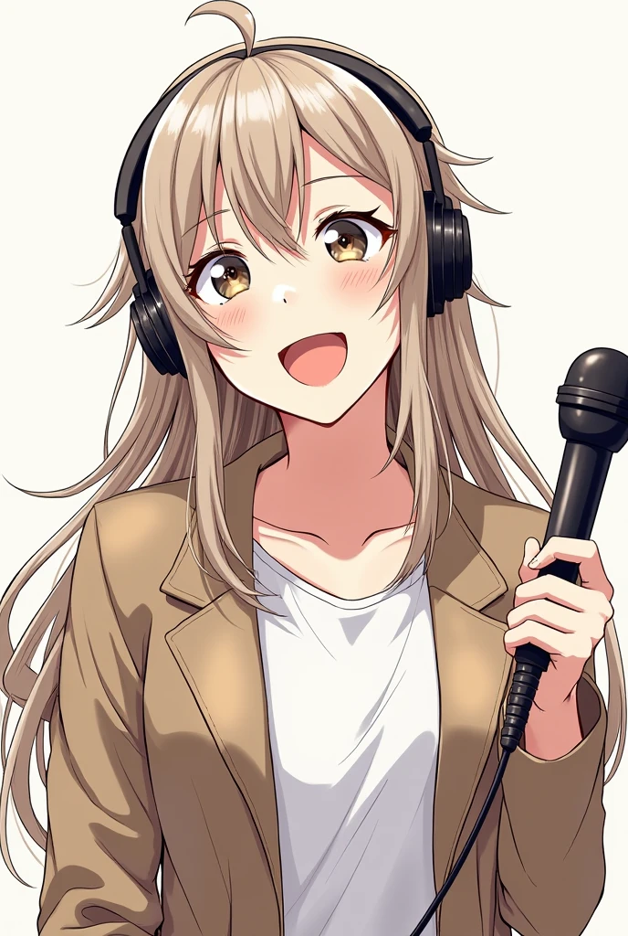 <lora:Hoshino Ai's Pose 2:0.9>, ai's pose, 1girl, solo, smile, open mouth, one eye closed, star (symbol), pointing, microphone, (masterpiece, best quality:1), nonomi, white shirt, pleated skirt, <lora:izayoiNonomi_v1:1>