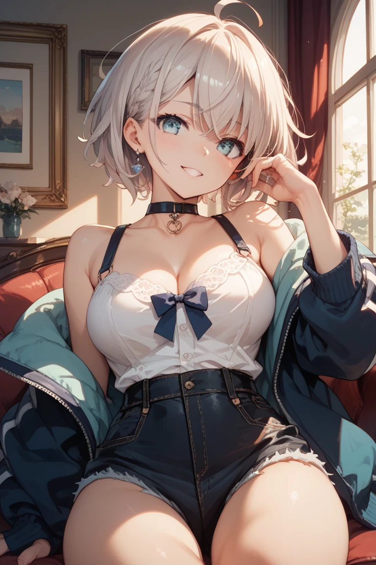 NSFW, BREAK (((Peeing:1.5、Pee:1.5))), BREAK(((Shooting from below)))、The whole body is visible、 classroom,(((Urinating、holding a urinal))), BREAK (((Test:1.5))),(official art、highest quality、Unity 8k wallpaper、32k:1.3、masterpiece、super detailed、超high resolution、realistic、Photoreal:1.2)、(cinematic lighting:1.2)、fire glow effect、film grain、best shadows、rim lighting、side light、(Super detailed and complex 3D rendering)、beautiful background、detailed beautiful face and eyes、(Beautiful and sharp pupilasterpiece, high resolution、highest quality, Ultra - High resolution, maximum resolution, very detailed, professional lighting, beautiful skin,BREAK, (Perfect hands, Perfect Anatomy,Detailed Eyes:1.5,Fine eyes:1.5),(((hyoudou michiru, 独奏, black thighhighs, black skirt, , frilled skirt, detached sleeves, sleeveless shirt, white shirt, red ribbon ,maid headdress))), (((Focus on the chest、Pay attention to the panties))),BREAK, (((Surprisingly huge amounts of semen on head, chest and thighs))),Thick outline:1.3、Fine contours,BREAK (((非常にFine eyes、Eyes that reflect the light and shine beautifully:1.3、Highly detailed face、Clear Eyes)))、Beautiful Skin、Fair skin、bright、(((Beautiful silver hair:1.3))),BREAK (((6 years old:1.3))),Detailed face, Detailed skin, Detailed clothing, Detailed fingers, Toned Legs,Small waist、Attractive thighs、Amazingly thin legs、Incredibly slim thighs、smooth and beautiful thighs、 Beautiful legs with less unevenness、Her thighs are wet with an amazing amount of semen, BREAK 非常に大量の汗をかく,(((Amazingly large breasts:1.3、Amazingly plump and big breasts:1.5,Big Tits:1.5,Beautiful breasts、Beautiful breastsの形、Pointed Chest、The tip of the chest is sharp、Amazingly huge amount of cum and very wet all over the boobs:1.3))),BREAK (((spread your legs to the sides,:1.3,Spread your legs out to the side at 90 to 120 degrees:1.5)))、Attractive cleavage,Semen accumulation in cleavage、Water dripping from the crotch、BREAK 下着がびしょびしょに濡れている、BREAK ガーター、leg garter、Black knee-high socks、Mini skirt 30cm above the knee、Very small skirt,BREAK (((Small panties exposed:1.3、The crotch of the panties is wet))),BREAK シャツの第2ボタンと第3ボタンと第4ボタンが外れている、Upper arms exposed、Red collar:1.3,BREAK ブラウンのローファー,BREAK (((Perfect vaginal shape、Fine vagina))),panties around one leg, panties around one ankle ,BREAK (((Open your mouth wide and let out a lot of white saliva:1.5、Detailed Mouth:1.5)))、(((I'm embarrassed and my cheeks are very flushed:1.5)))、Embarrassed and blushing,My cheeks are wet with a lot of sweat,((Lift up your skirt yourself、Lift the hem of a skirt:1.5)),BREAK(((
I-type Valley:1.3)))