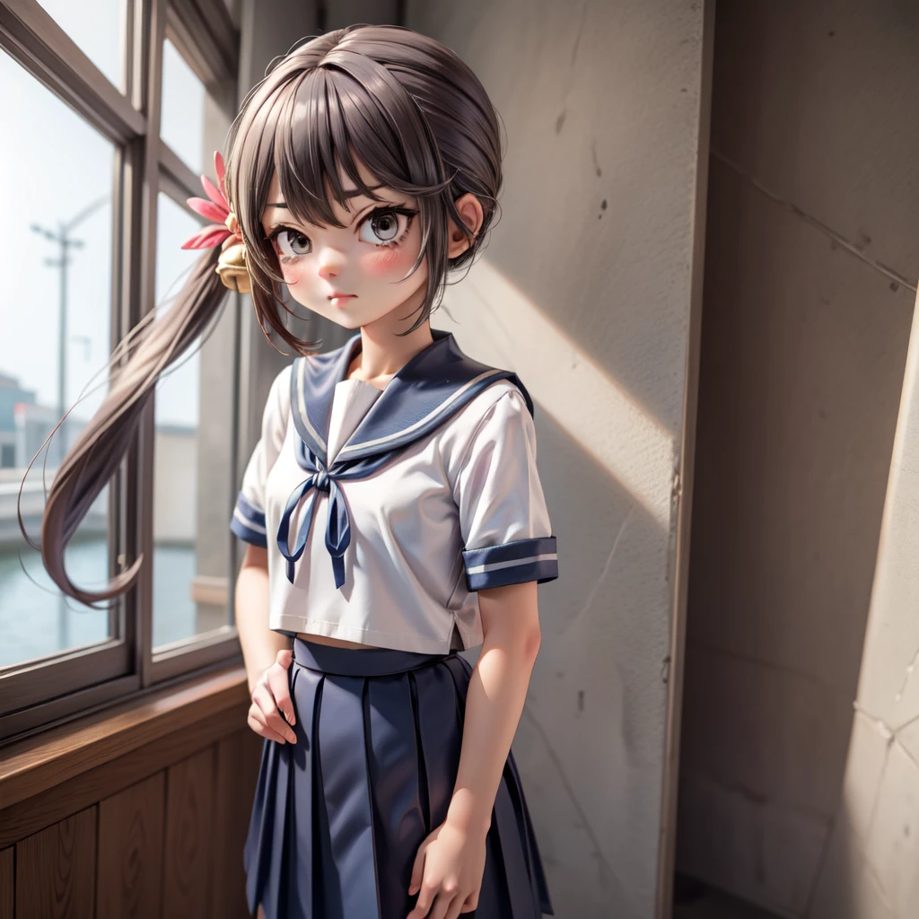 Ermine Girl((((Sailor suit))))
Schoolyard、smile,