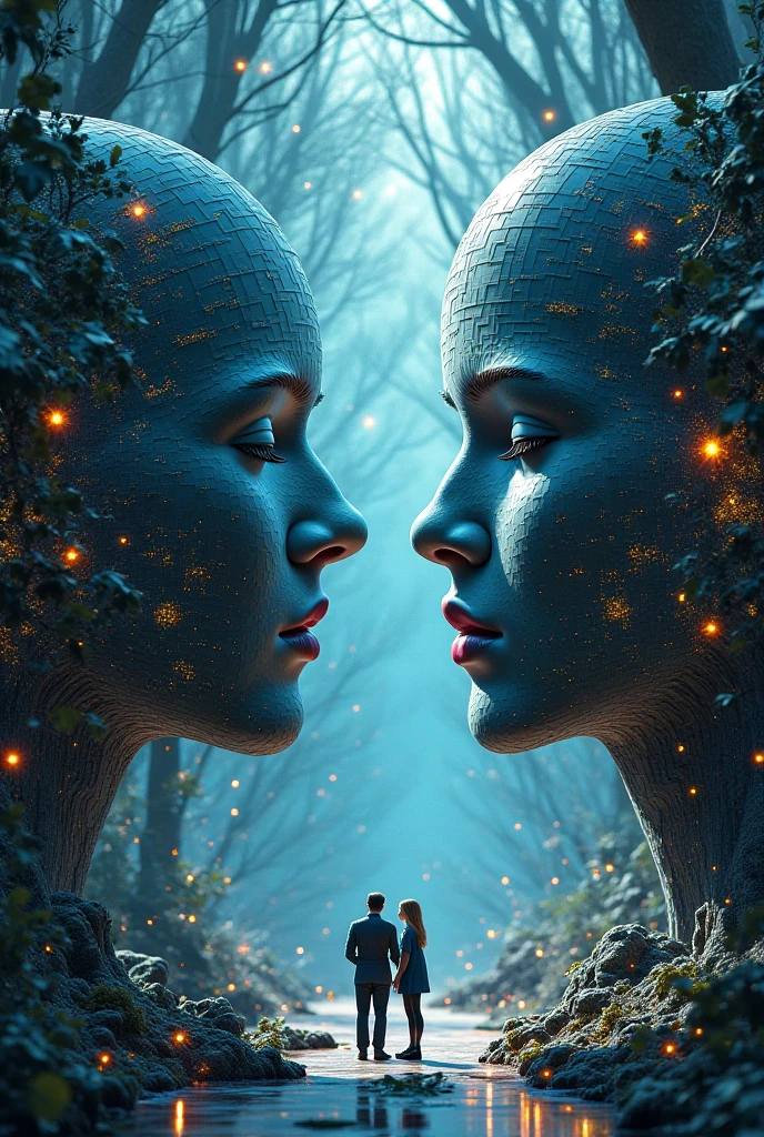 Album photo of progressive metal band about love for an artificial intelligence
