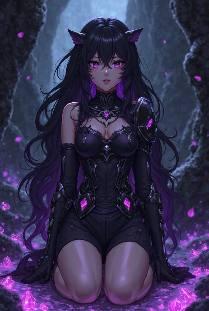 Esoteric arachnids lady, Spider Queen Elise, League of Legends, Esoteric arachnids, Combat Stance, ( body formed from metallic mauveine and metallic black liquid metallic paint twisting into a beautiful interpretation of the female figure), length, Sharp Fangs, nature, ((Complex metallic colors in the foreground)), (( Fluid Mechanics, The most beautiful smooth scale face makeup, Smirking expression)) - Dark blood, Onyxia、Noir painting of a beautiful young witch, length purple hair, dark purple lips, evil, evil female, smile, Black Prom Dress, She is coming to you, close, Bright Blue Eyes, Surrounded by swirling pink smoke, Genuine, Attention to detail, Highest quality、A beastly demon wields a vicious blade, Blood Chain, Behemoth Bones, Snake-like tentacles, Cruel Teeth, Expressions of madness, Oppressive Dungeon. 8K Vision Reveals Fear, Ultra HD detail makes monsters stand out, Grotesque shadows dance, The creature whispers, Stifling atmosphere, Vision problems, Visible Madness. blade, A flash of evil intent shines, reflect (Light) Beyond the Darkness, Elucidate (Sharp details) and、Add a dizzying dimension to the impending chaos.