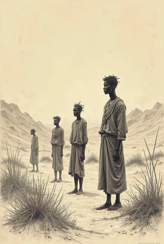 Create a drawing that represents dry lives