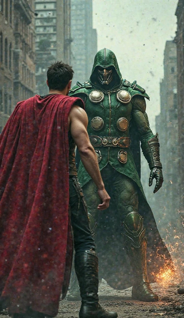 Iron man waring dhoti and he waring dr doom