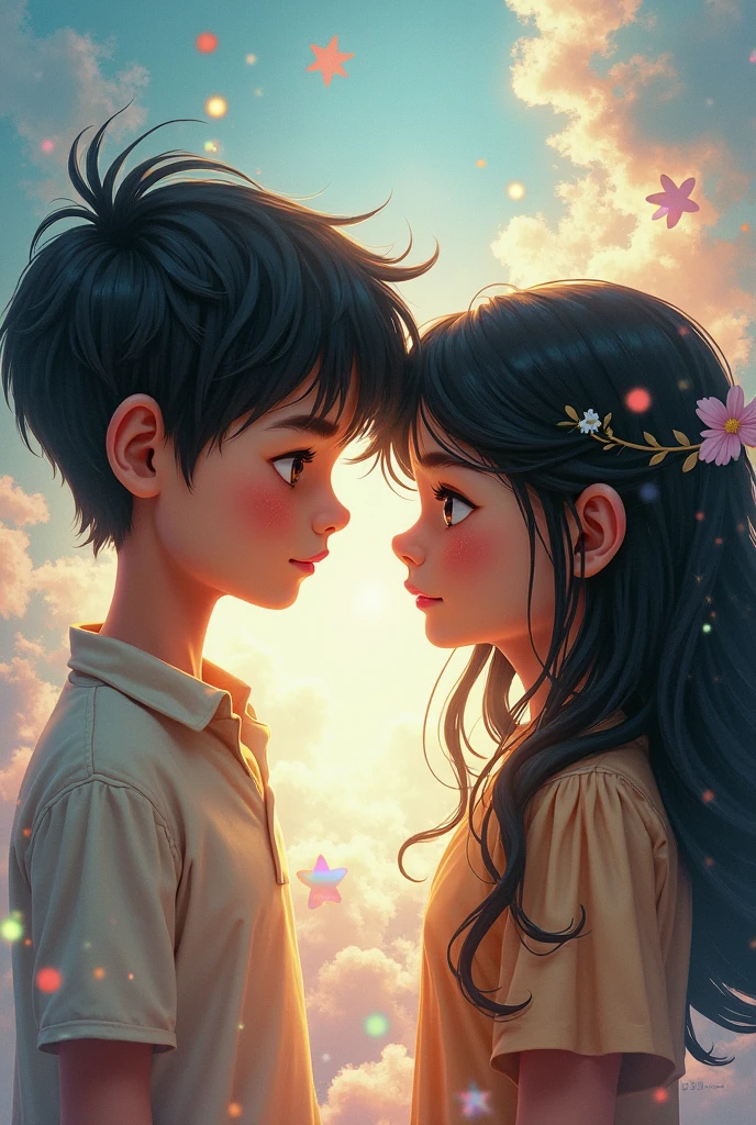 A youg boy who loved his girl like an life, and girl too loved him more, unfortunately their families made them separate now both are in distance sadly
