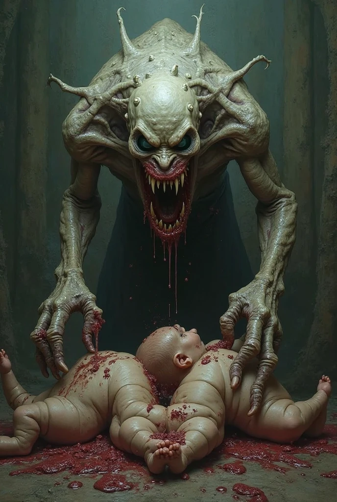 Lakhey face and baby