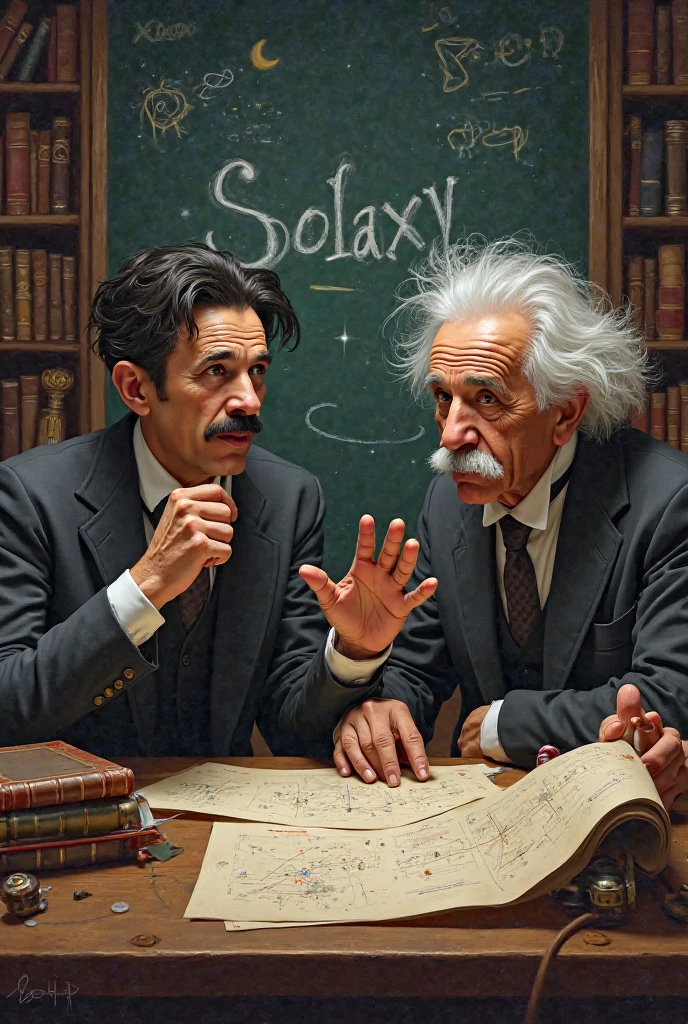 Albert Einstein drinking wine