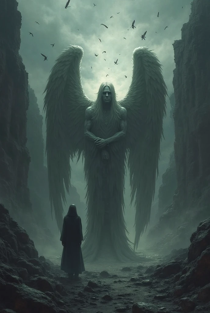 The shaman has three arms and a wing over his shoulder.,
From his breath the candle lights up,
And sometimes myself,
He doesn't recognize himself,
And the soul is wide open and bursting into tears, poet